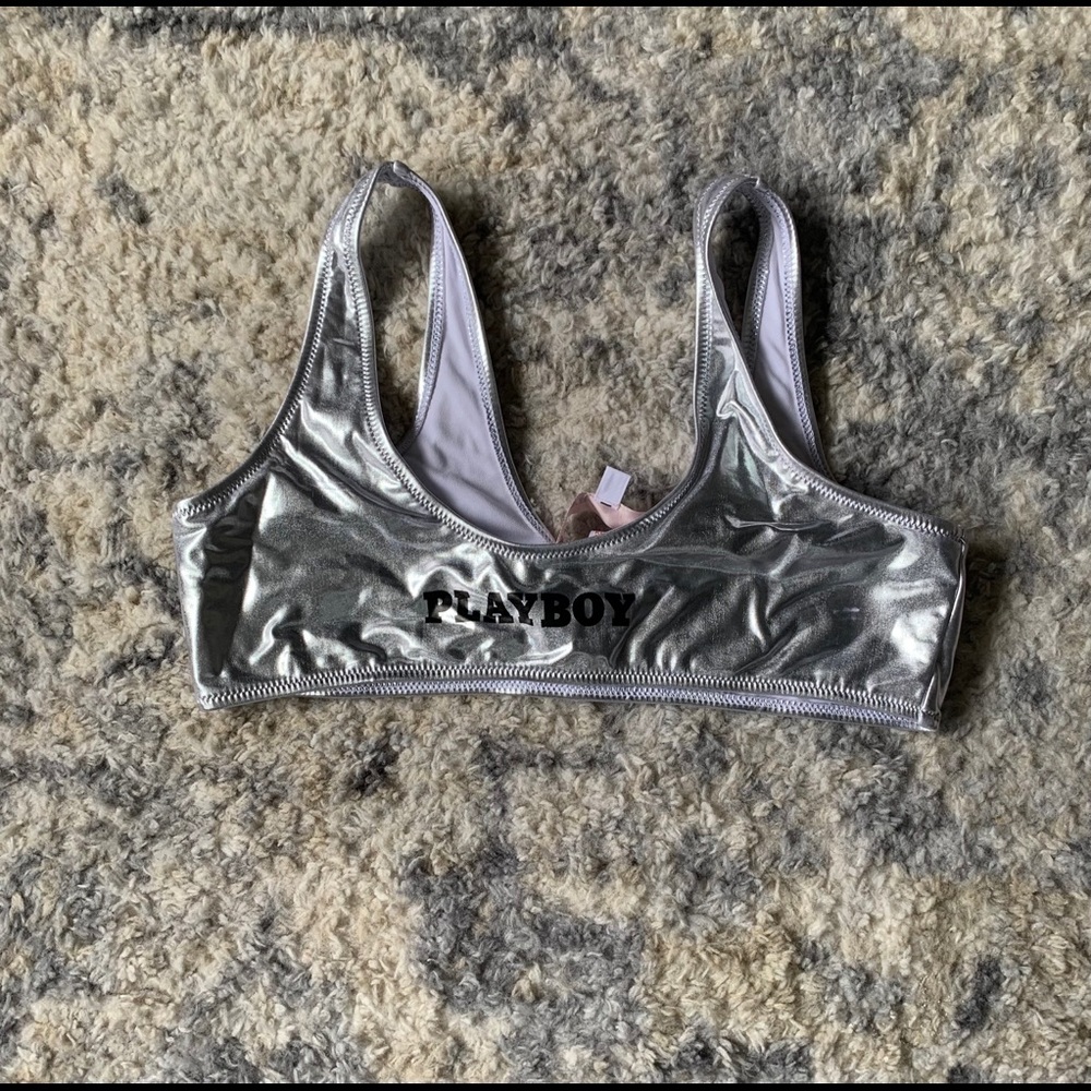 Missguided x playboy bikini top